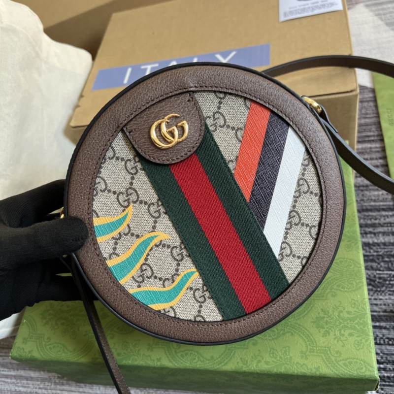 Gucci Replica Bags for Women 574978 Round shoulder bag with Double G